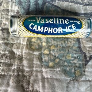 RARE Vintage Vaseline Camphor Ice Metal Push-Up Tin - Partially Full Collectible